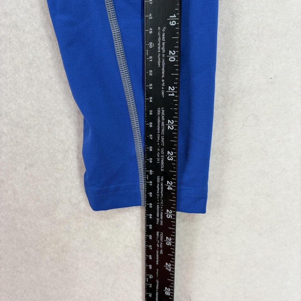 Nike Pro Combat Hyperwarm Shirt Mens Large Blue Dri-FIT Fitted Long Sleeve Gym - Picture 10 of 13